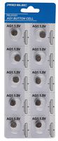 PEL01221 - Alkaline AG1/LR621 Button Cell Battery, 10 Pack