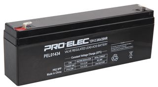 PEL01434 - 2.3Ah 12V AGM Lead Acid Battery