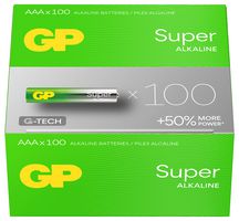 GPPCA24AS586 (100PK) - Super Alkaline AAA Batteries, 100 Pack