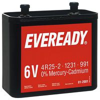 614076 - 991 1231 4R25-2 6V Zinc Carbon Lantern Battery