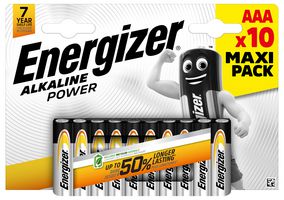 E302695800 - AAA Alkaline Power Batteries, 10 Maxi Pack
