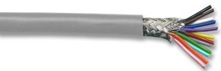 MP002308 - 16-2-12C 12-Core Screened Cable, 0.2mm, Grey, 25m