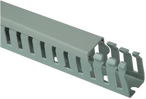 GFG-DIN-A7/5 37.5X25 - Slotted Trunking, 38mm x 25mm x 2m (HxWxL), Grey, 4 Pack