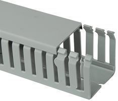GFG-DIN-A7/5 50X50 - Open Slot Trunking, 50mm x 50mm x 2m (HxWxL), Grey, 4 Pack