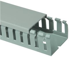 08398131013 - Slotted Trunking, 30x25mm x 2m (HxWxL), Grey, 4 Pack