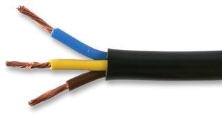 PEL01095 - 2.5mm 3183Y 3-Core Mains Cable, 25A, Black, 100m
