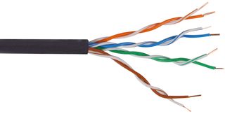 PELB0008 - UTP CCA Cable, PE, Black, 305m