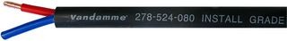 278-524-080 - Ecoflex Install Grade Speaker Cable LSZH 2 x 4mm 2 Core Twin-Axial, Per Metre
