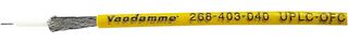 268-403-040 - Plasma Grade Miniature Single Analogue 75 Ohm Coaxial Video Cable Yellow 100m