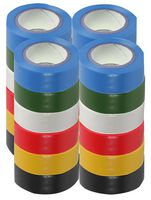 SH5005-24MPK - Insulation Tape 19mm x 8m (6 Colours) 24 Pack