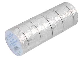 AIT1920WHT - PVC Insulation Tape 19mm x 20m White 10 Pack