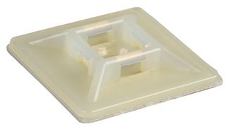 ACTB28N - Cable Tie Base, Natural, 28x28mm, Pack of 100