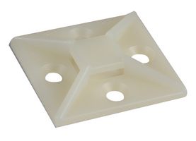 ACTB38N - Cable Tie Base, Natural, 38x38mm, Pack of 100