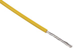 EW16/0.2YELL500M - Equipment Wire, 16/0.2mm, Yellow, 500m