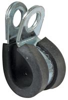 ACTZPCLIP10 - Rubber-Lined Zinc Plated P-Clips, 10mm, Pack of 50