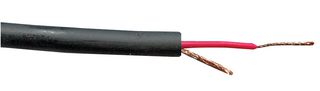 PELB0585 - Single Core Unbalanced Microphone Cable, 20/0.12mm, Black, 100m