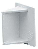TEC2WH - PVCu Mini Trunking End Cap, 25x16mm