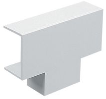 TT4-4WH - PVCu Mini Trunking Square Equal Tee, 38x25mm