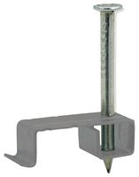 QMC25GY - Fire Safe Twin & Earth LSF Cable Clips, 1-2.5mm2, Grey, Pack of 100