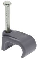 QFC5 - Twin & Earth Cable Clips, 2.5mm, Grey, Pack of 100