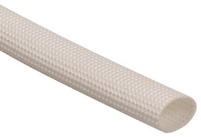 PP01924 - 2:1 Fibreglass Braided Sleeving, 4mm, 100m, White