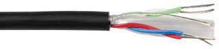 268-412-000 - Digitour AES/DBU & DMX Audio Cable, 4 Core, 0.14mm, 1m, Black