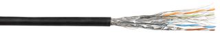 268-466-000 50M - TourCat Cat6A Flexible S/FTP Network Cable, 50m, Black