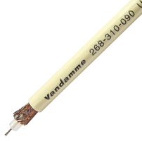 268310090 - Standard 75Ohm Plasma Grade Coaxial Cable, 100m, Oyster White