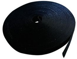 HL ROLL 20 BLACK - Hook & Loop Reel, 20mm x 25m, Black