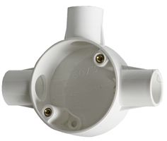 CJB20/3W - 3-Way T-Box - 20mm System - White