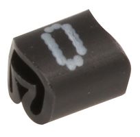 PTV3 0 BLACK 100/BAG - Cable Marker 0 Black 100 Pack