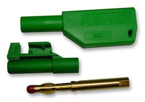 20277-6 - 4mm Stackable Plug, Green, 2 Pack