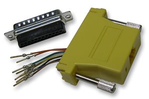 MHDA25-PMJ8-Y-K - Modular Adaptor 25 Way Plug, Yellow