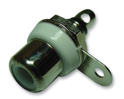 PSG08301 - Phono Socket, White / Nickel