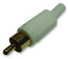 PSG01534 - Plug, Phono, Gold / White, 10 Pack