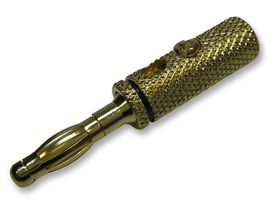 PSG02037 - 4mm Plug, Gold / Black