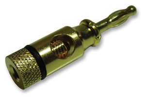 PSG02043 - 4mm Plug, Gold / Black