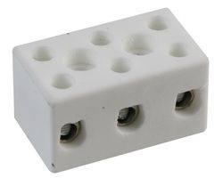CPO-15A-3W - Ceramic Terminal Block, 3 Way, 15A, High Temperature