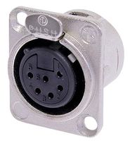 NC6FD-L-1 - Neutrik XLR Panel Socket 6 Way