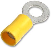 PP01727 - Ring  Crimp Terminal Yellow 6mm 48A, 100 Pack