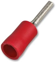 PP01748 - Pin 6.35mm Crimp Terminals Red 12A, 100 Pack