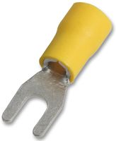 PP01780 - Fork Crimp Terminals Yellow 36A 5mm, 100 Pack