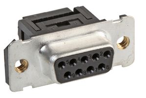 8FTM09S-30N4-FEC - 9 Pin Threaded IDC D-Sub Plug