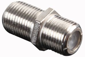 PSG04303 - Double Female F Coupler, Zinc without Nut