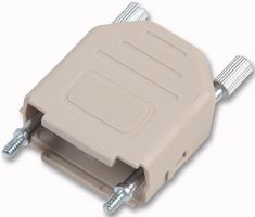 MHDPPK9-LG-K - D-sub Hood, Plastic, Top Entry, Light Grey, 9 Way, (DPPK9-LG-K)