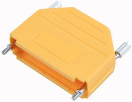 MHDPPK25-Y-K - D-sub Hood, Plastic, Top Entry, Yellow, 25 Way, (DPPK25-Y-K)