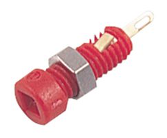 23.0050-22 - Socket, 2mm, 10A, Panel, Red, 10 Pack