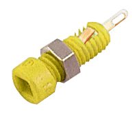 23.0050-24 - Socket, 2mm, 10A, Panel, Yellow, 10 Pack