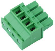 21.1510M/4-E - Terminal Block, Right Angle Plug 3.81mm, 4 Way