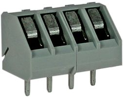 CTB3000/4 - PCB Terminal, 45 Degree Low Profile, 5mm, 4 Way